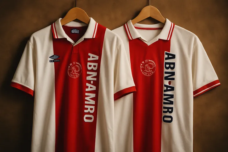 Ajax shirts uit de jaren '90 en 2000